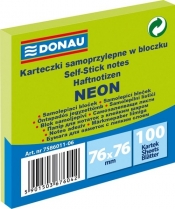 Bloczek samoprzylepny neon zielony 12 stuk
