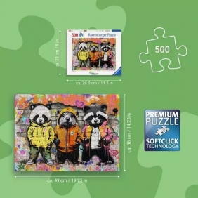Ravensburger, Puzzle 500: Futrzani przyjaciele (12001705)