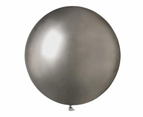 Balony chromowane grafitowe 48cm 25szt