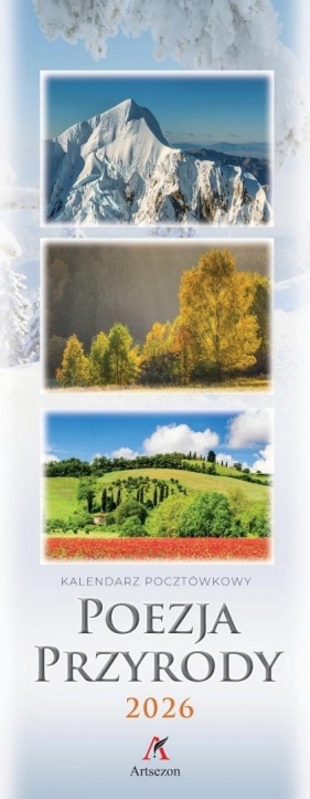Kalendarz 2026 pocztówkowy 12,5x33cm Poezja...