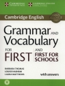 Grammar and Vocabulary for First and First for Schools  Thomas Barbara, Hashemi Louise, Matthews Laura
