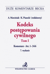 Kodeks postępowania cywilnego Tom 1