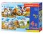 Puzzle x 4 Kontur Loving Animals CASTOR