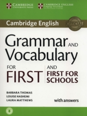 Grammar and Vocabulary for First and First for Schools  - Thomas Barbara , Hashemi Louise, Matthews Laura