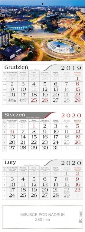 Kalendarz 2020 Trójdzielny Katowice CRUX