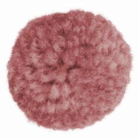 Pompony włóczkowe, 6 szt. 3cm - różowy ciemny (412946)
