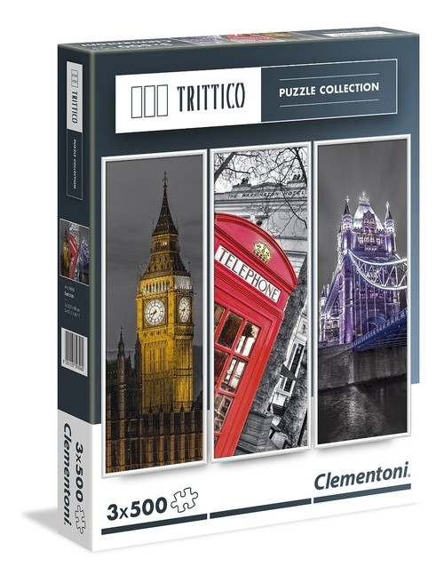 Puzzle Trittico London 3x500 (39306)