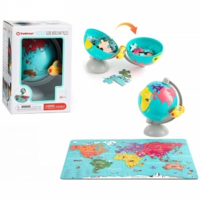 Puzzle drewniane Mapa świata w globusie Top Bright (5133060)