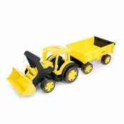 Pojazd Gigant traktor spychacz z przyczepą (66306)