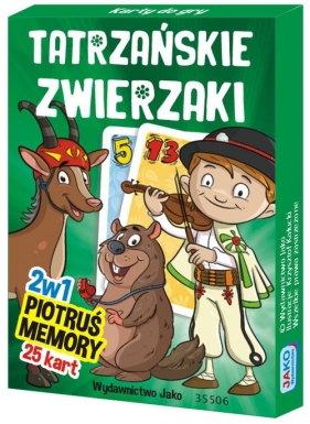 Karty Piotruś/Memory. Tatrzańskie zwierzaki