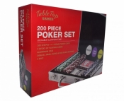 Zestaw do pokera Mona 200 żetonów, ekoskóra (115M007)