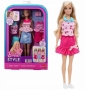 Barbie zestaw z ubraniami