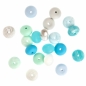 Koraliki silikonowe blue serenity 20szt