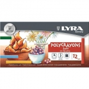 Pastele Lyra polycrayons soft - 12 kolorów
