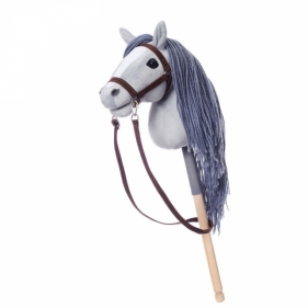 Koń na kiju HOPPIHORSE Hobby Horse A4 szary (M01A403)