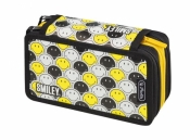 Piórnik potrójny z wyposażeniem 31 elementów Smiley B&Y Faces (50015429)