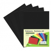 Tektura A4 falista czarna 5szt