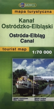 Kanał Ostródzko-Elbląski Mapa turystyczna 1:70 000