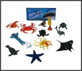 Figurka Hipo Zwierzęta morskie twarde 12-rodzajów 13cm (HHZ10)