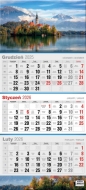 Kalendarz 2026 trójdzielny płaski, 1 szt