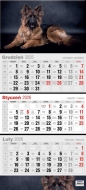 Kalendarz 2026 trójdzielny płaski, 1 szt