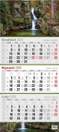 Kalendarz 2026 trójdzielny płaski, 1 szt