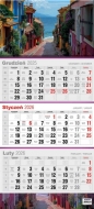 Kalendarz 2026 trójdzielny płaski, 1 szt