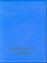 Okładka na dokumenty ucznia pionowa niebieska