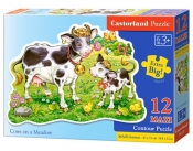 Puzzle maxi konturowe: Cows on a Meadow 12 elementów (120062)