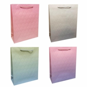 Torebka prezentowa S Gradient z tłoczeniem mix