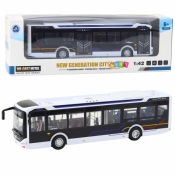 Autobus metalowy miejski światło i dżwięk 1:42