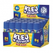 Klej w sztyfcie Astra 8g, display 24 szt.