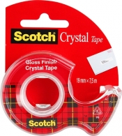 Taśma biurowa SCOTCH Crystal Clear (6-1975), transparentna, 19mm, 7,5m
