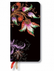 Kalendarz 2015 Floral Cascade Ebony Slim Horizontal - <br />