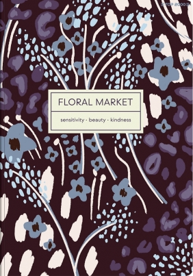 Brulion miękki Top 2000 Floradelic A5/96k kratka z marginesem, 1 szt