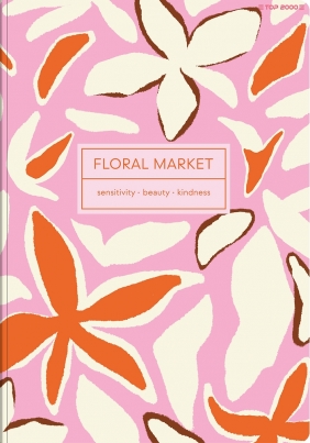 Brulion miękki Top 2000 Floradelic A5/96k kratka z marginesem, 1 szt