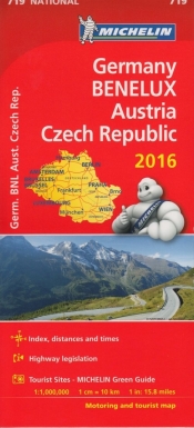 Germany, Benelux, Austria, Czech Republik, 1:1 000 000 - <br />