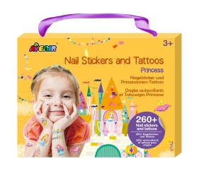 Naklejki na paznokcie i tatuaże - Księżniczki (NA218206)