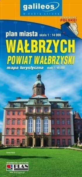 Mapa - Powiat Wałbrzyski 1:45000/Wałbrzych 1:14000 - Praca zbiorowa