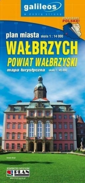 Mapa - Powiat Wałbrzyski 1:45000/Wałbrzych 1:14000 - Opracowanie zbiorowe
