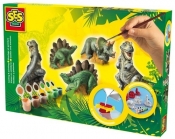Zestaw do wykonania odlewów gipsowych 3D Dinozaury