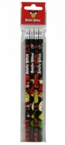 Ołówki z gumką zwykłe. Angry Birds 4 szt.