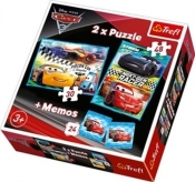 Puzzle 2w1 + Memos Auta 3 Wyścig nowej generacji (90706)