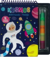 Kosmos. Kolorowanki, naklejki, 4 neonowe markery - Opracowanie zbiorowe