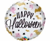 Balon foliowy Happy Halloween nietoperze i duchy