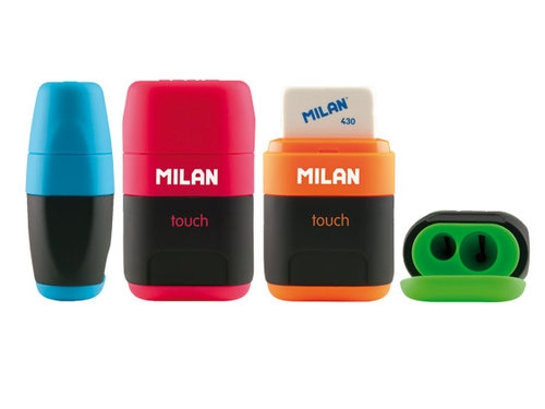 Temperówko gumka Milan Compact Touch 16 sztuk