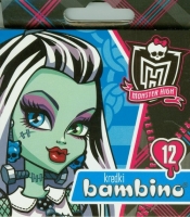 Kredki Monster High świecowe 12 kolorów