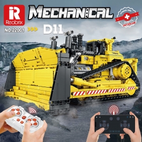 Reobrix, Klocki Buldożer spychacz duży - Zestaw Caterpillar dynamic, 1988 el.
