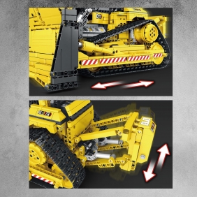 Reobrix, Klocki Buldożer spychacz duży - Zestaw Caterpillar dynamic, 1988 el.