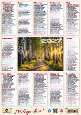 Kalendarz listkowy B4, 1 szt